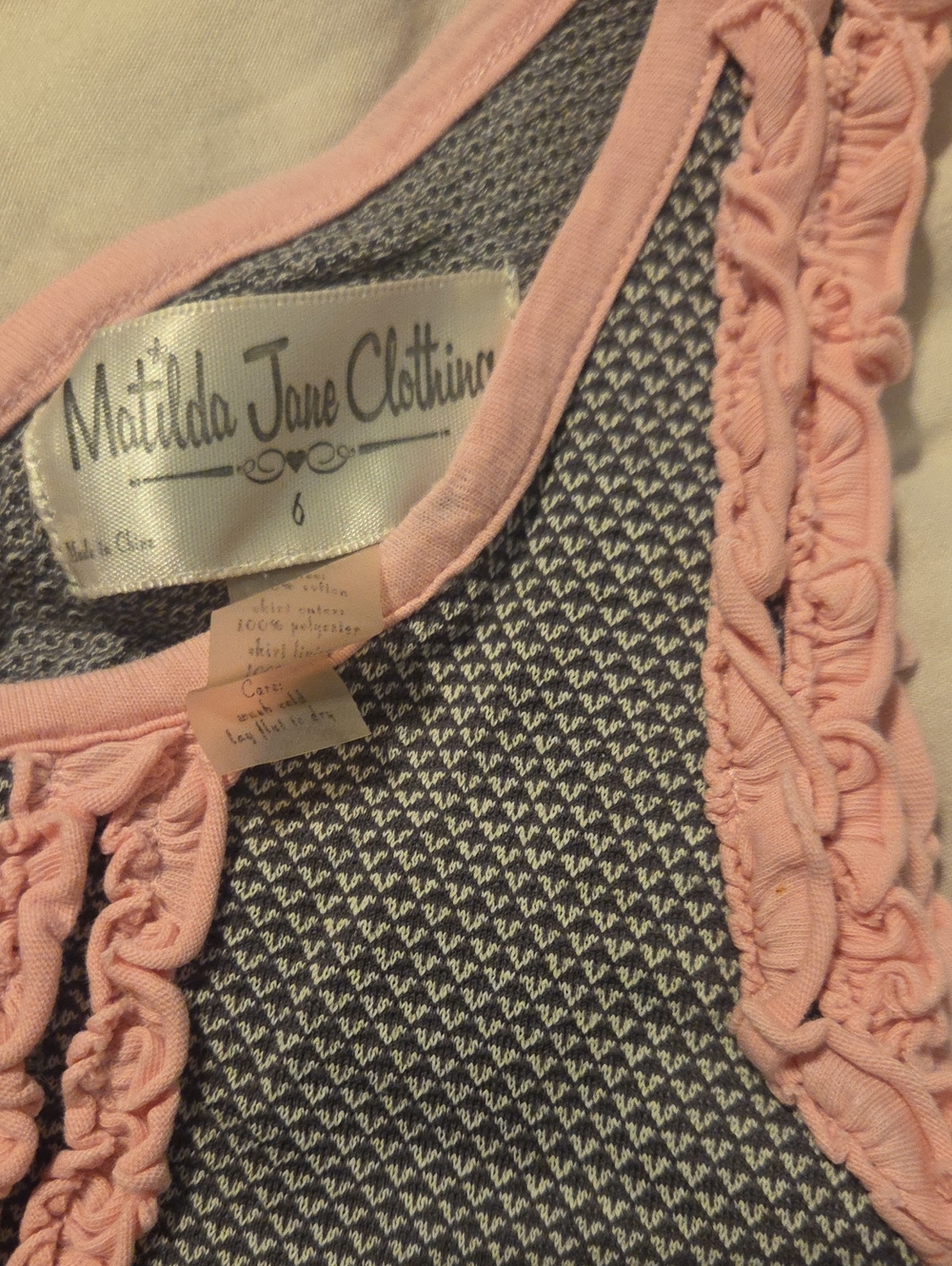Vintage Matilda Jane Girls Lavender and Pink Tulle Tank Dress - Picture 2 of 3
